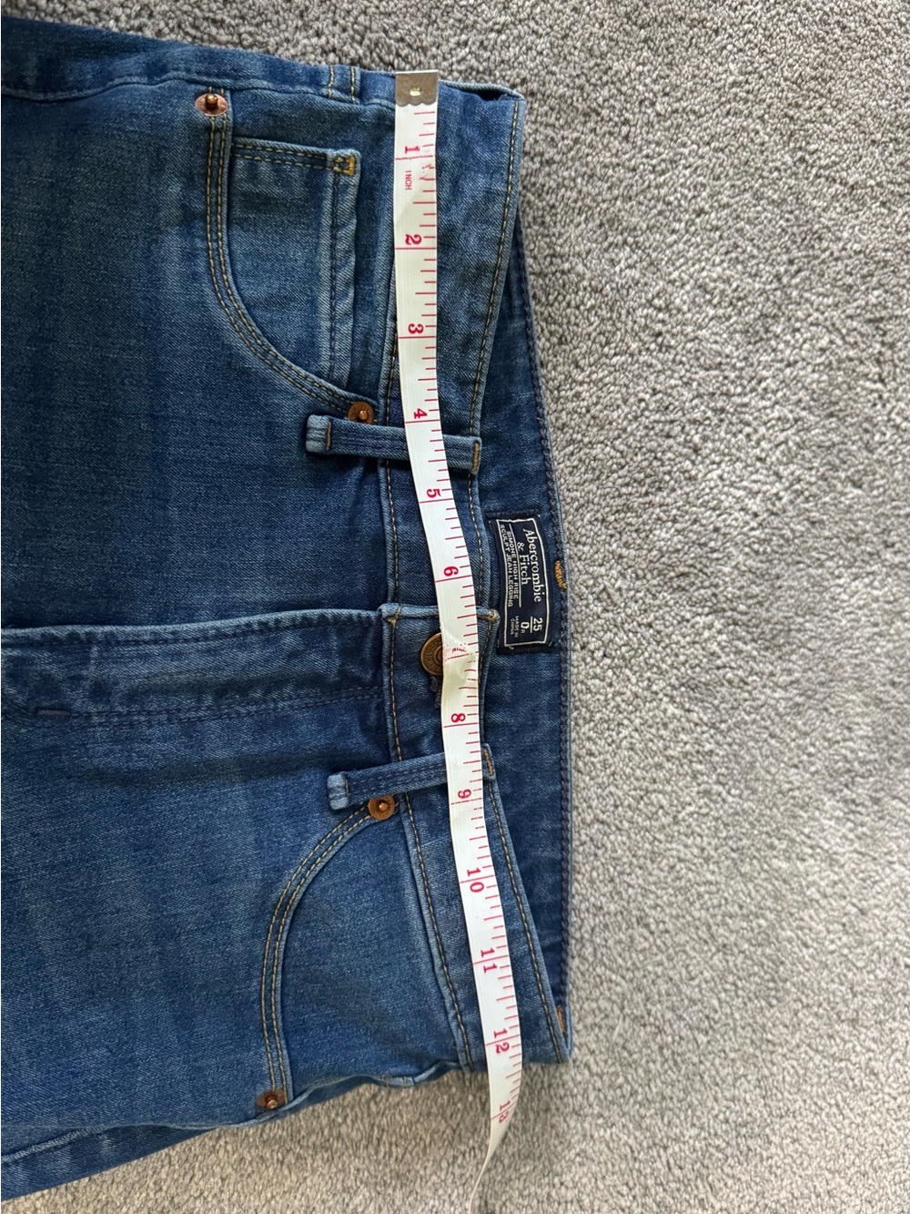Abercrombie & Fitch Women's Medium Blue Skinny Jeans - Picture 6 of 7